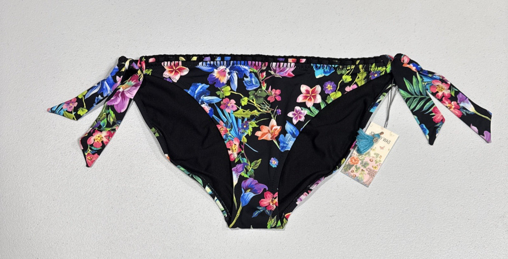 Johnny Was Bikini Bottom Caribbean Hipster Size XL Swim Multi Floral Tropical
